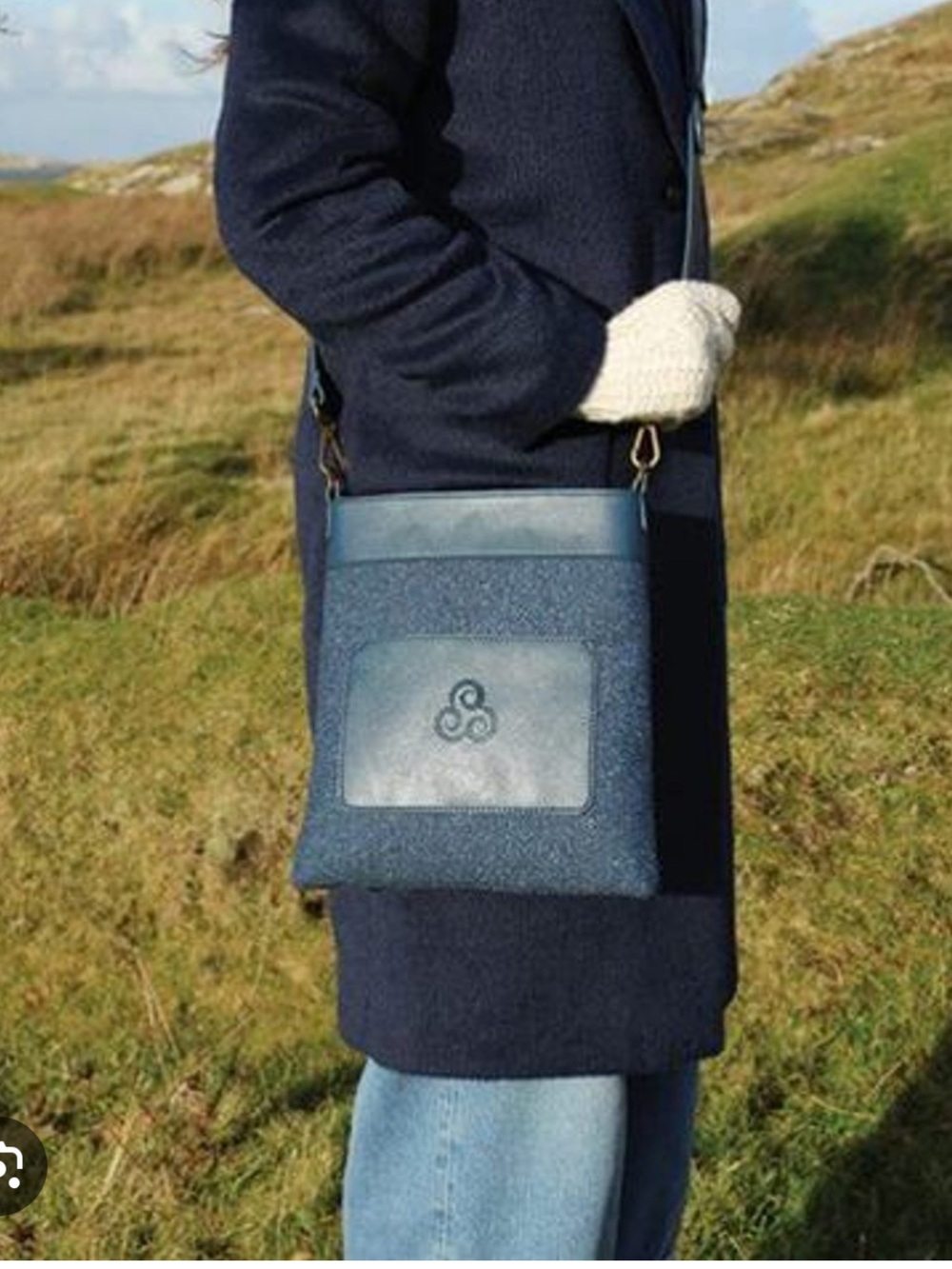 Authentic Irish Tweed crossbody bag